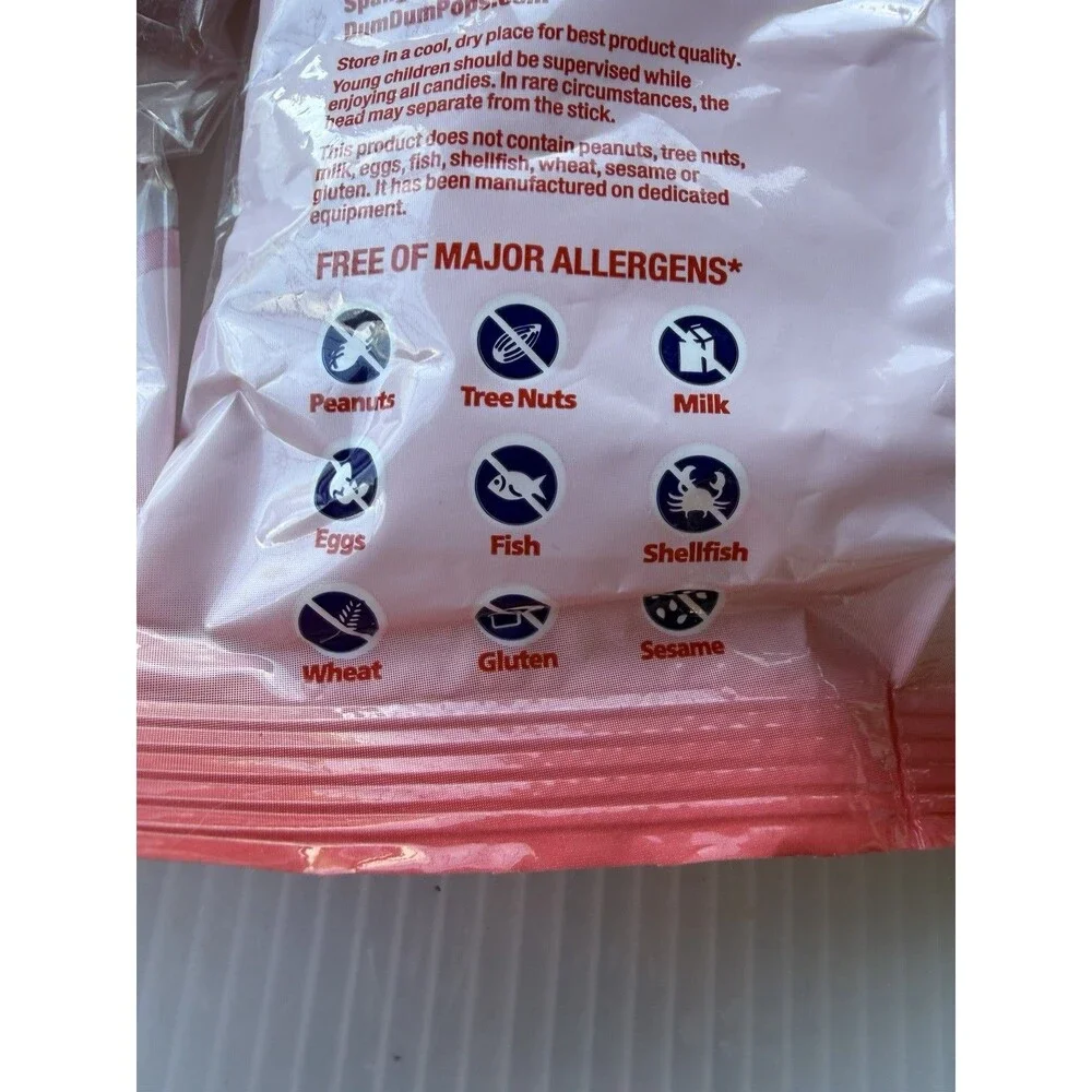 2pc Dum-Dums Shirley Temple Flavored Lollipops 3.5 Oz Bags Cherry Indv Wrap Pops
